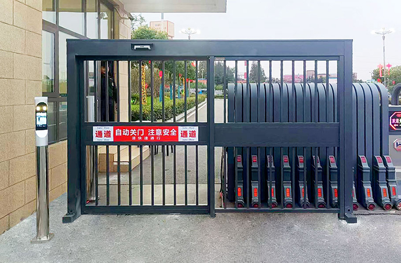 人脸识别栅栏平移门案...