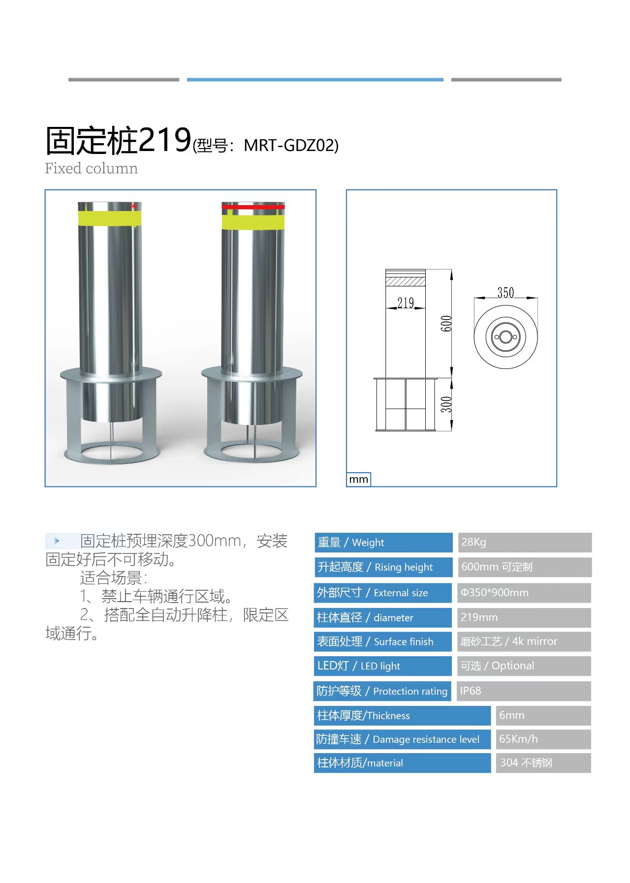 固定桩219